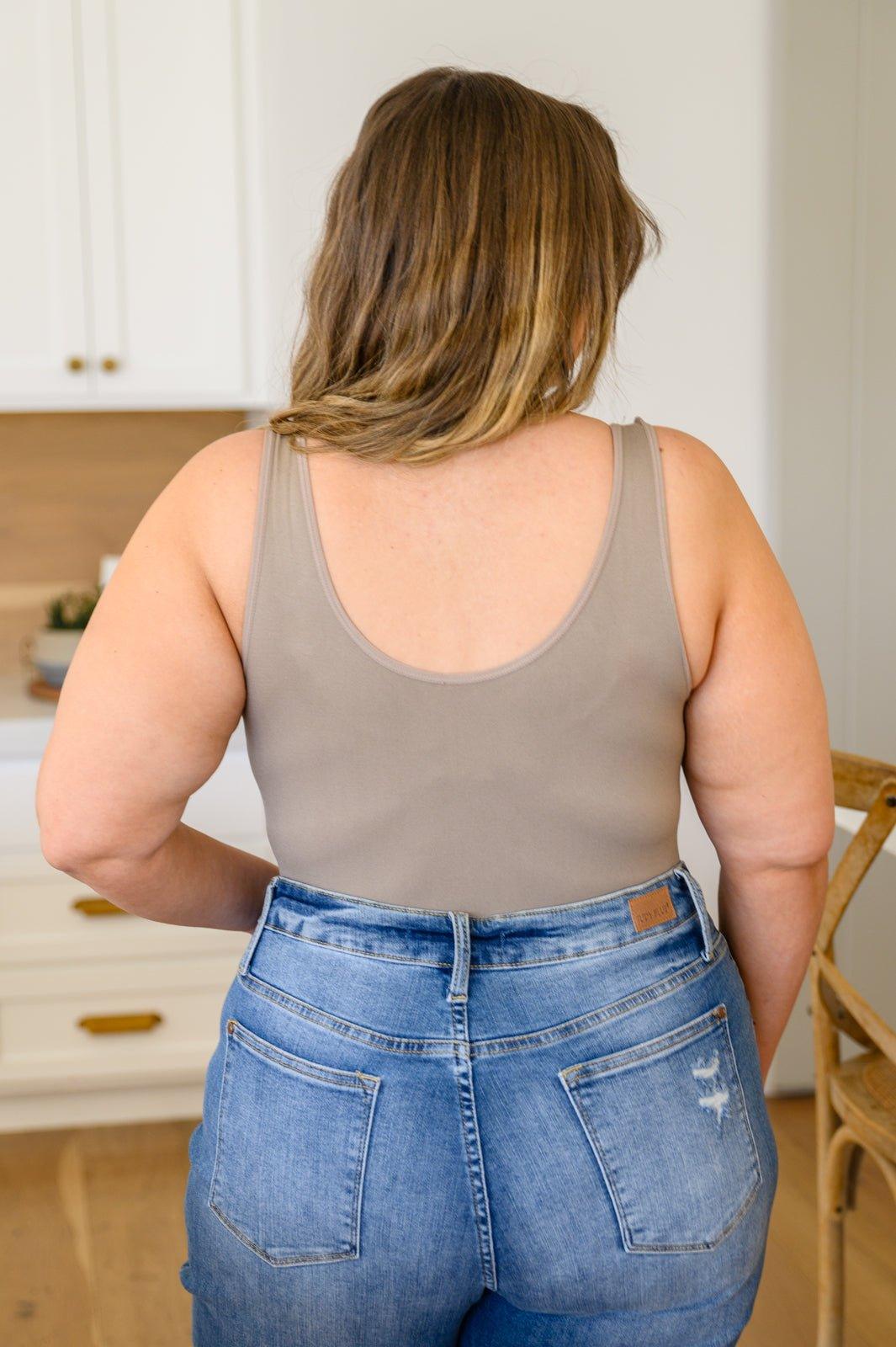 The Basics Bodysuit In Light Mocha - AS4551-1 - Love it Curvy