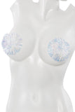 Tinsel covered pasties (20329) - 20329-WHT-OS - Love it Curvy