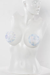 Tinsel covered pasties (20329) - 20329-WHT-OS - Love it Curvy