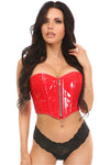 Top Drawer Red Patent Bustier Top w/Zipper - Love it Curvy