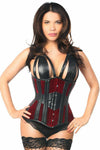 Top Drawer Red Velvet Steel Boned Underbust Corset - Love it Curvy