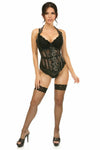Top Drawer Steel Boned Fishnet Underbust Corset - Love it Curvy