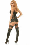 Top Drawer Steel Boned Fishnet Underbust Corset - Love it Curvy