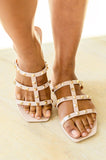 Walk the Talk Studded Sandals - AS5575-01 - Love it Curvy