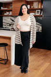 Weekend Adventure Striped Longline Cardigan - AS7721-01 - Love it Curvy