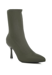 Zudio Solid Mid Heel Sock Boots - 2000001925623 - Love it Curvy