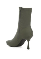 Zudio Solid Mid Heel Sock Boots - 2000001925623 - Love it Curvy